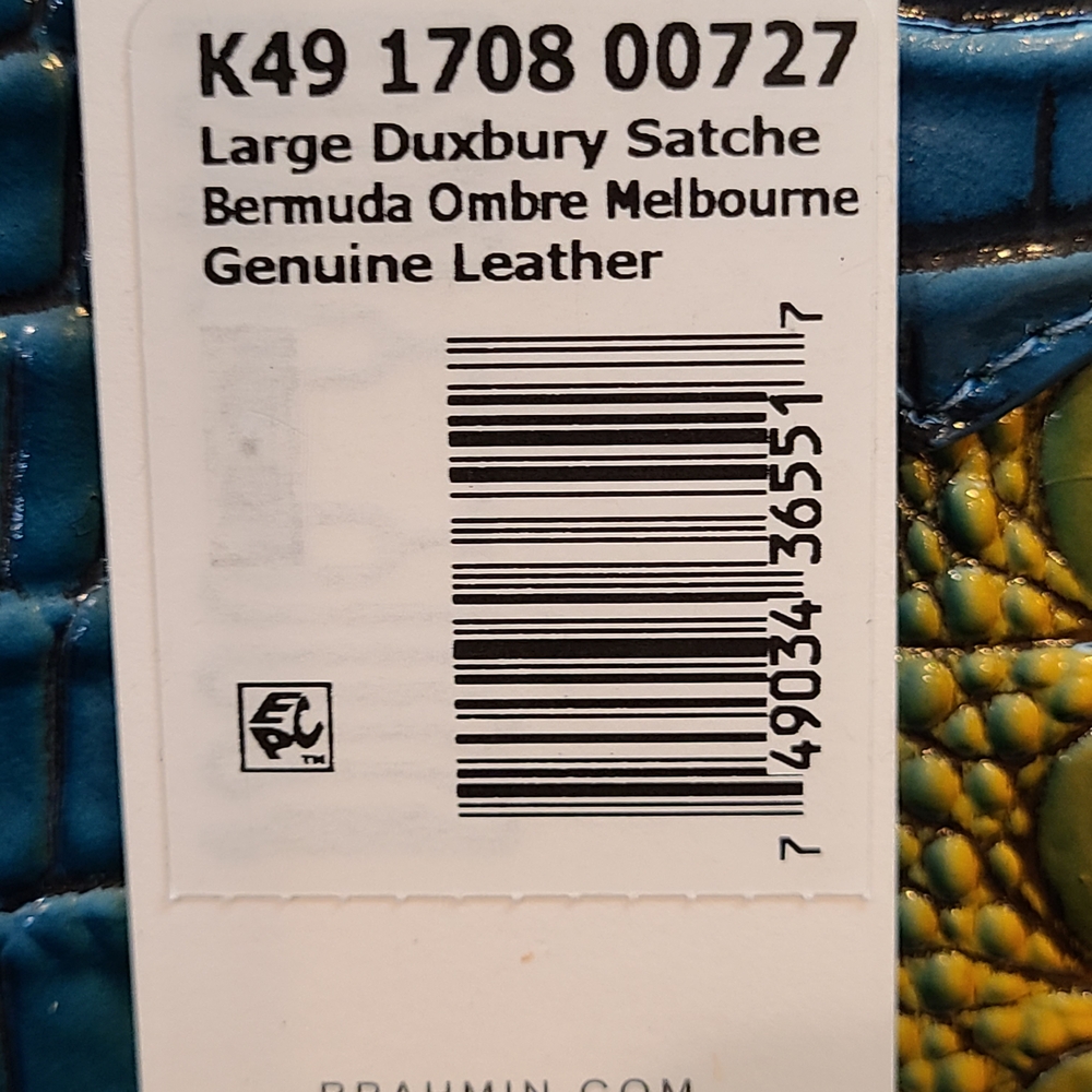 Brahmin NWT Large Duxbury Bermuda Ombre Melbourne SET W Ady Wallet NWT - Picture 6 of 16